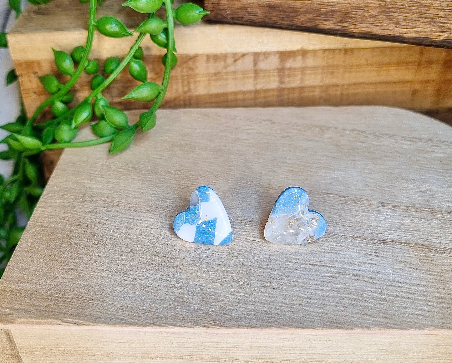 BO coeur marbre bleu