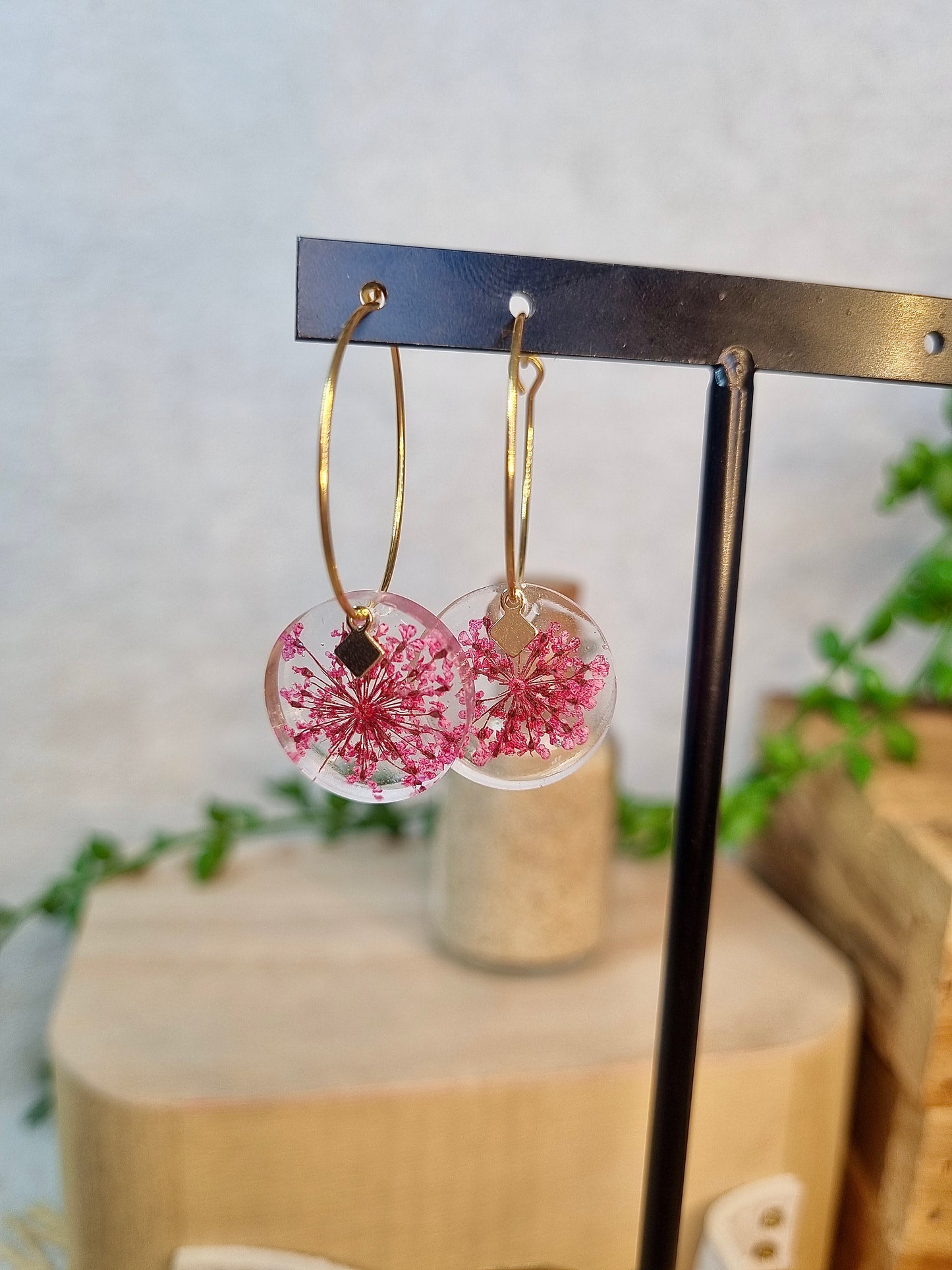 BO Fleur de carotte sauvage teintée rose