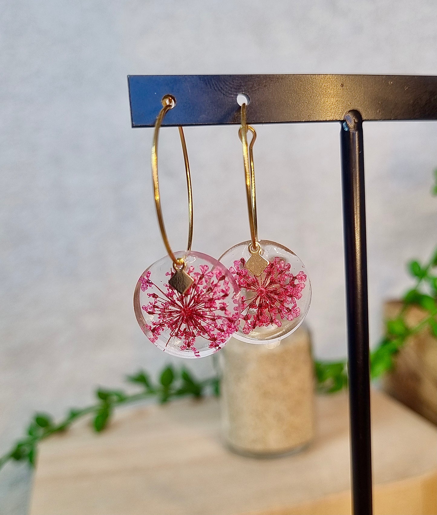 BO Fleur de carotte sauvage teintée rose