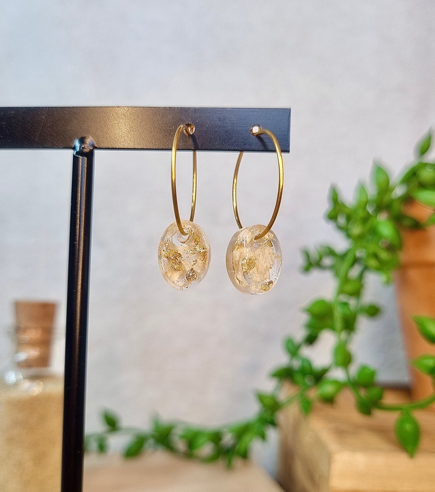 BO fleur d'abricotier et feuilles d'or