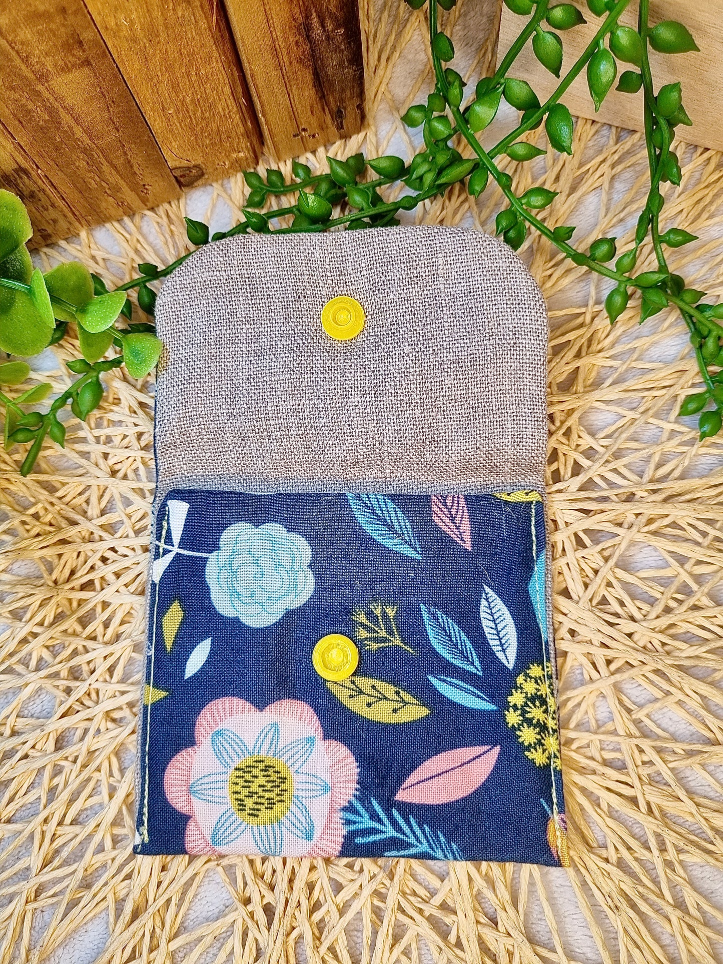 Porte monnaie flower power