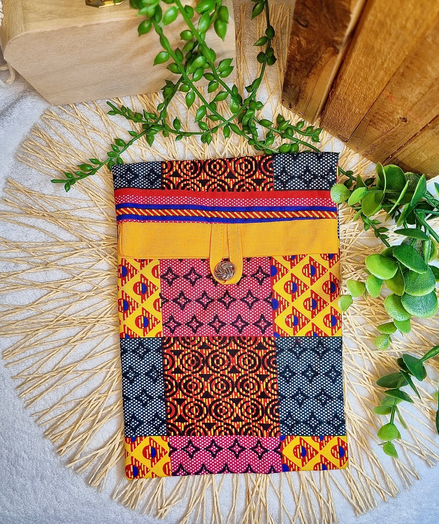 Protège livre patchwork