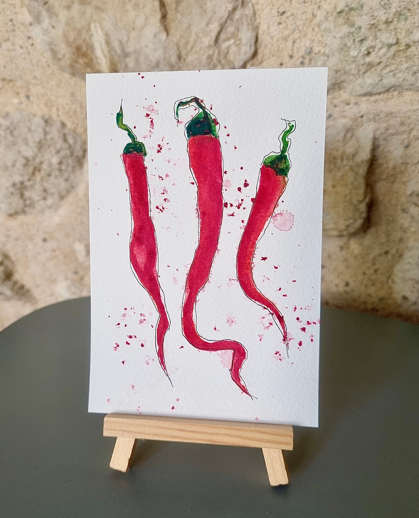 Aquarelle pimentée