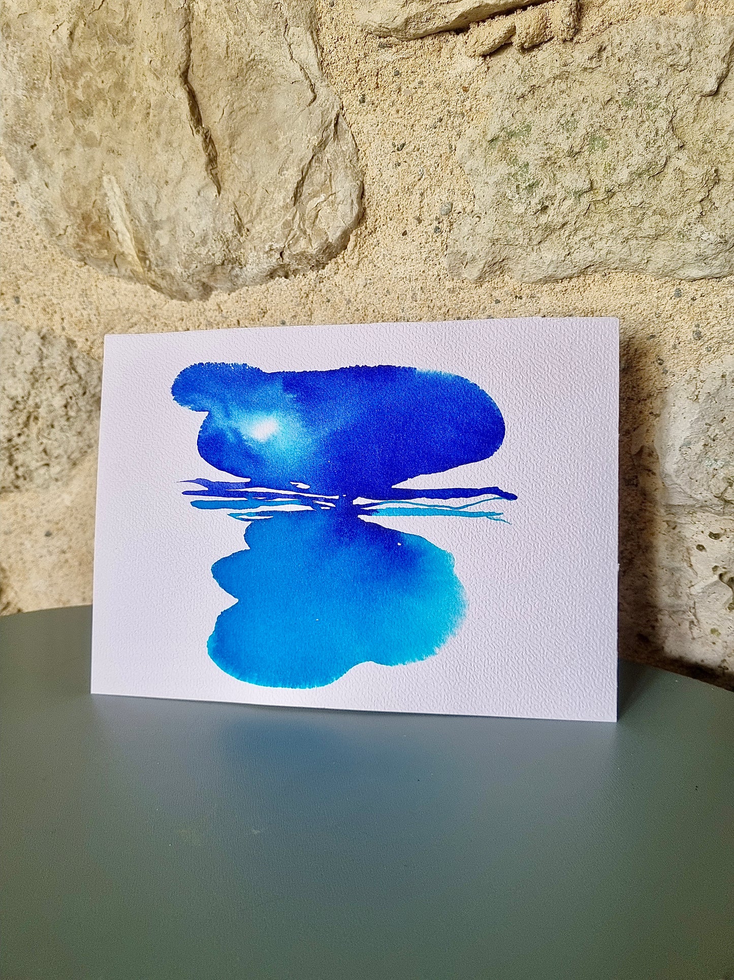 Aquarelle Beauté bleue