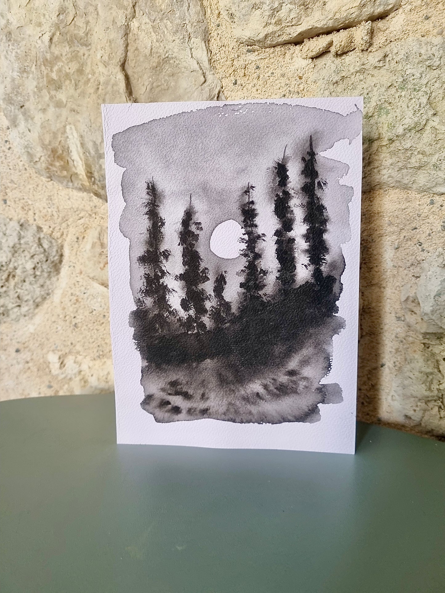 Aquarelle clair de lune