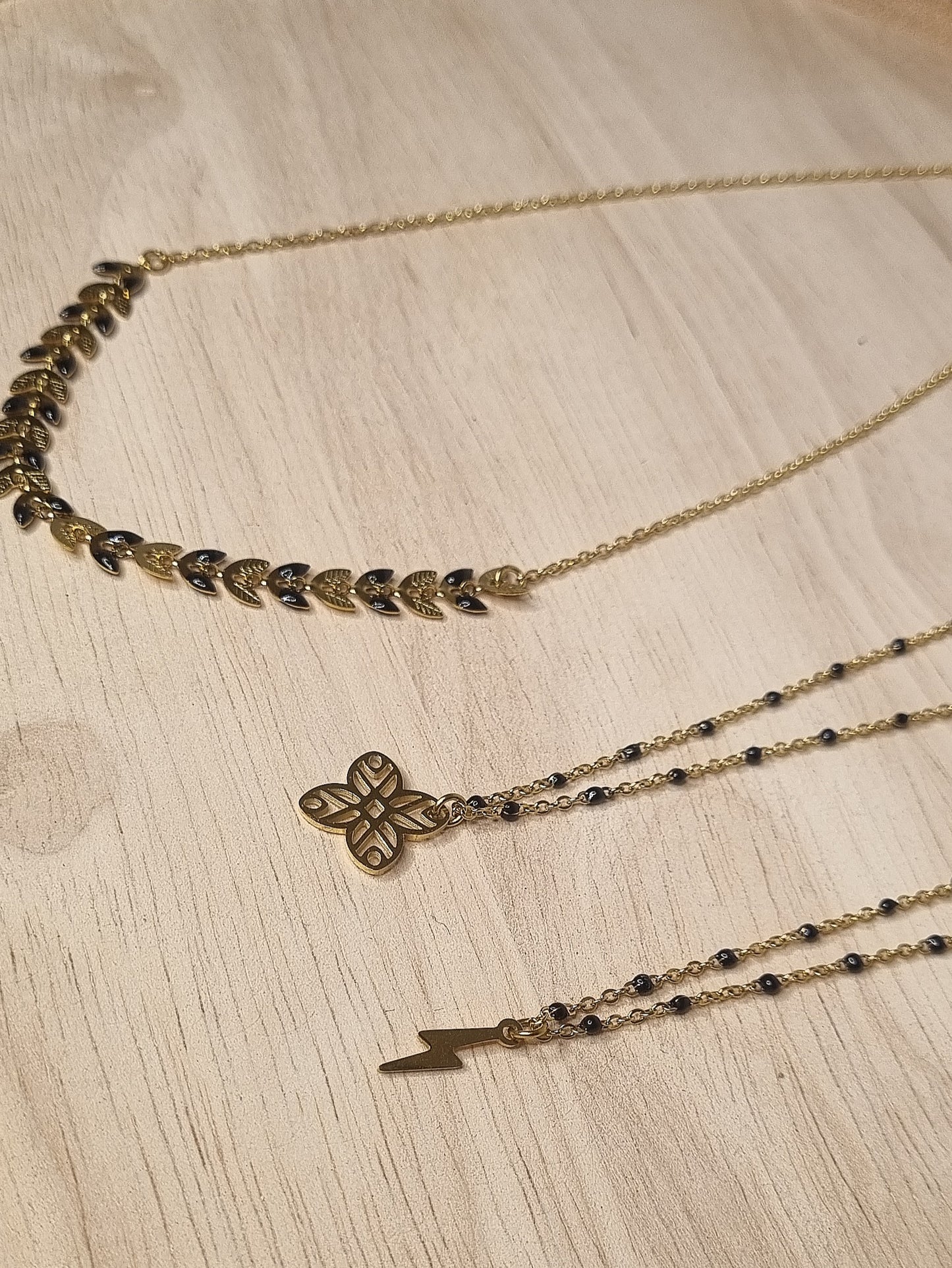 Trio Collier Noir